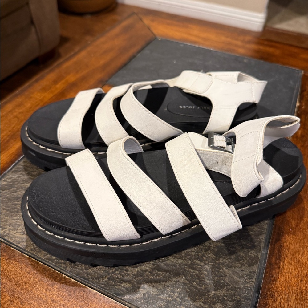 Sincerely Jules White Sandals